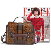 Hand-painted shoulder bag