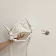 Hand pleated cloud bag shoulder bag