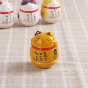 Ceramic Cat Ornaments Lucky Cat Tumbler