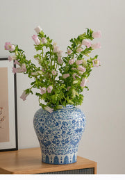 Blue And White Porcelain Vase Vintage Ornament Home Living Room Decorations