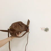 Hand pleated cloud bag shoulder bag