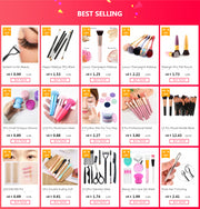 Beauty White Cosmetic Brushes Guards Mesh Flexible Net Protectors Cover Sheath 20Pc Convenient Maquiagem Brochas Maquillaje Tool