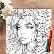 Beautiful Women in Bloom for Makeup Practice