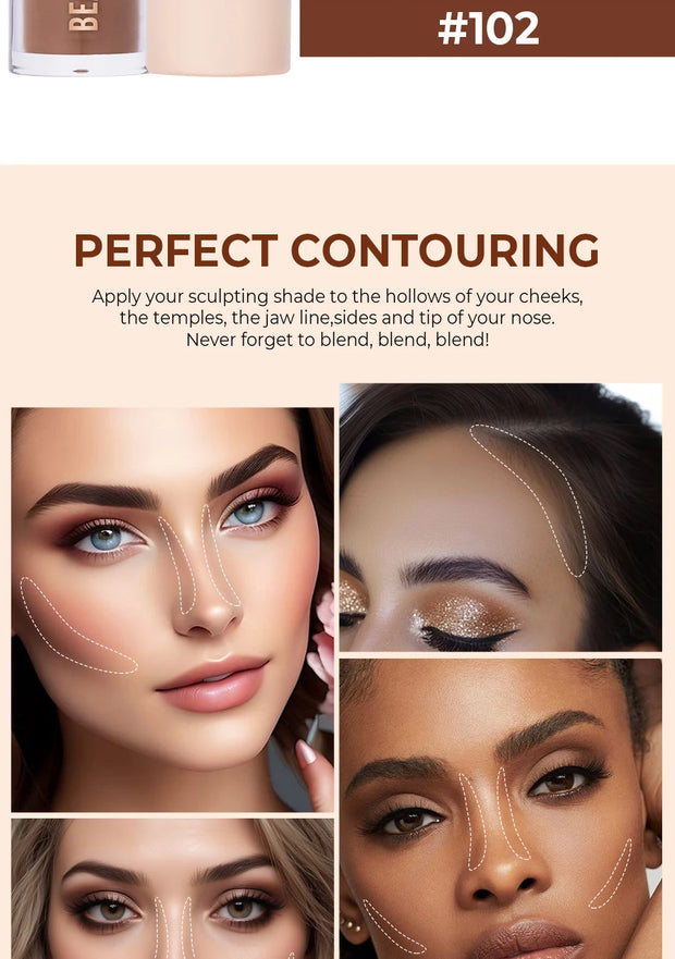 Beauty Glazed 2 Color Liquid Contouring