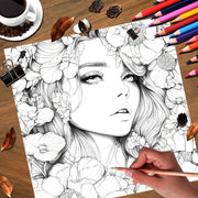 Beautiful Women in Bloom for Makeup Practice