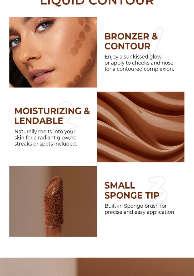 Beauty Glazed 2 Color Liquid Contouring