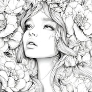 Beautiful Women in Bloom for Makeup Practice