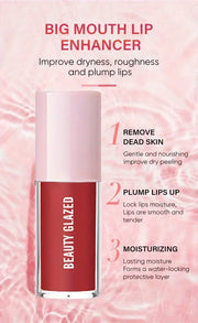 BEAUTY GLAZED Black Transparent Lip Gloss,Nourishing, Anti-aging, Brightening Lips, Lip Care Oil ﻿