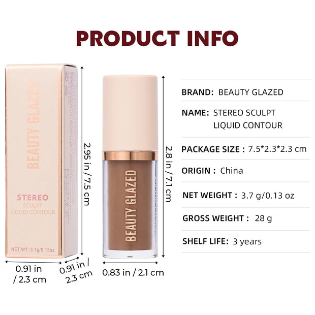 Beauty Glazed 2 Color Liquid Contouring